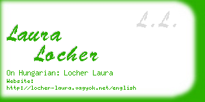 laura locher business card